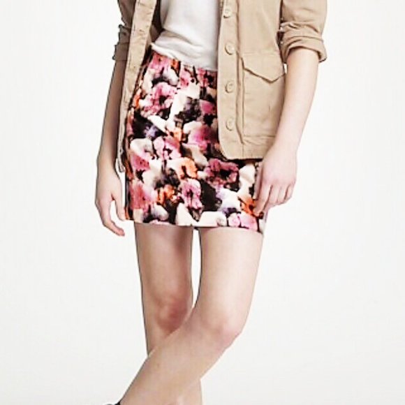 J. Crew Pot Pourri Floral Mini Skirt - Picture 1 of 7